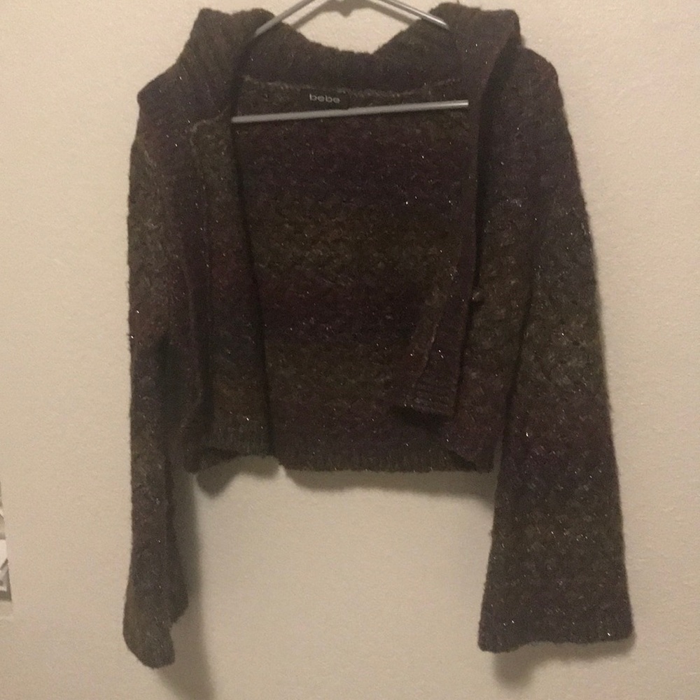 Bebe button up sweater